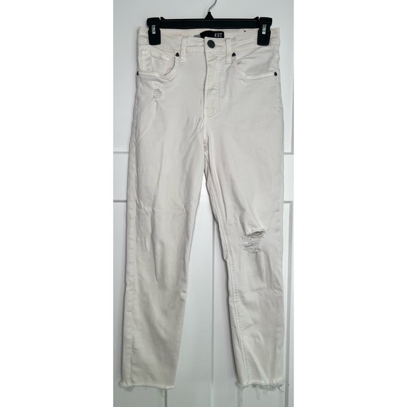 Kut from the Kloth High Rise Rachael Fab Ab White Jeans Size 0 - Picture 1 of 10